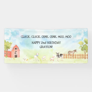 Barnyard Farm Birthday Party Sign