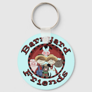 Barnyard Friends Tshirts and Gifts Key Ring
