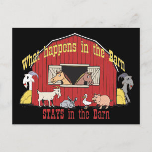 Barnyard Goat Postcard