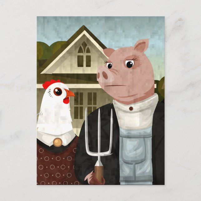 Barnyard Gothic Postcard (Front)
