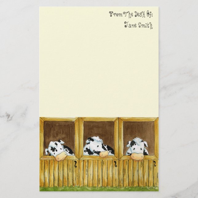Barnyard Grapevine Stationery (Front)