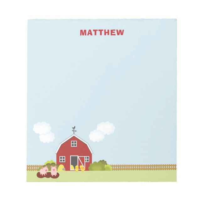 Barnyard Notepad (Front)