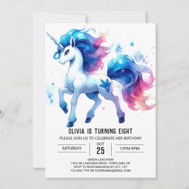 Barnyard Online Horse Birthday Invitation (Front)