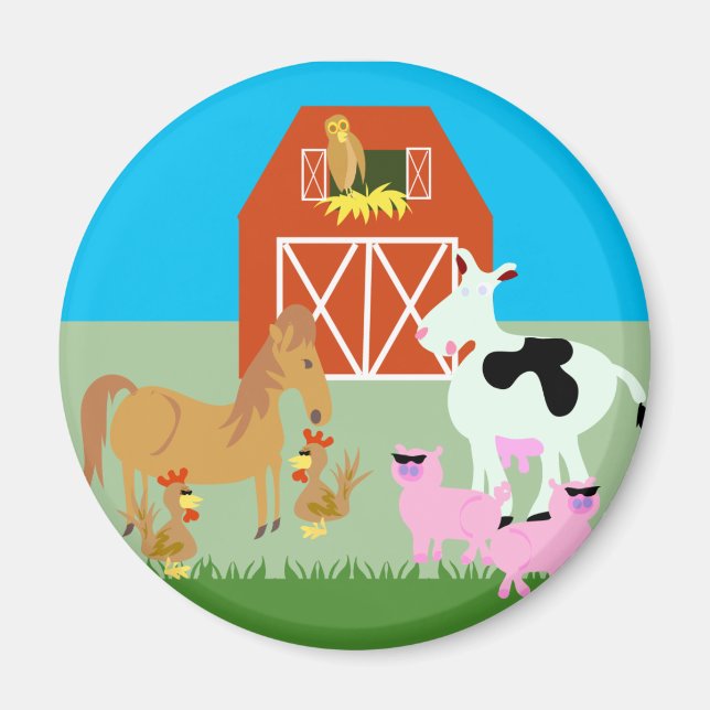 Barnyard Party Magnet (Front)