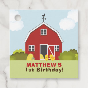 Barnyard Thank You Favour Tags