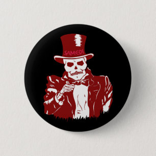 Baron Samedi 6 Cm Round Badge