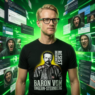 Baron Ungern Sternberg Resist Modernity Tri-Blend Shirt