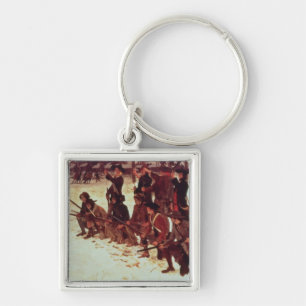 Baron von Steuben drilling American recruits Key Ring