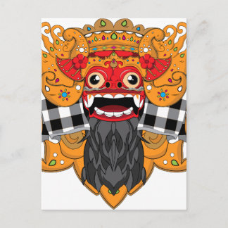 Barong Bali Postcard