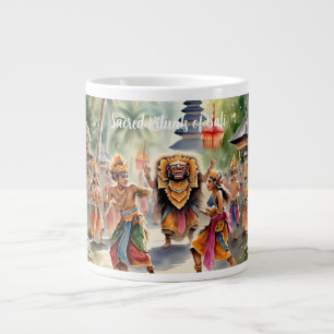 BARONG'S Dance, Sacred Rituals of Bali Large Coffee Mug