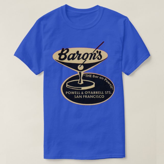 Barons Bar T-Shirt (Design Front)
