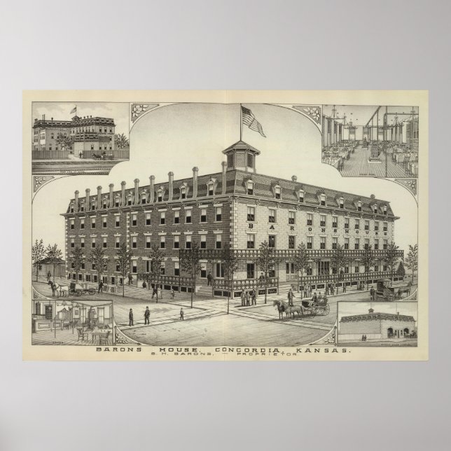 Barons House, Concordia, Kansas Poster (Front)