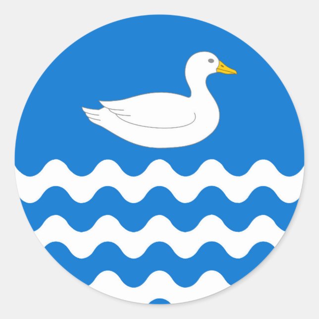 Barony of An Dubhaigeainn Populace Badge Classic Round Sticker (Front)