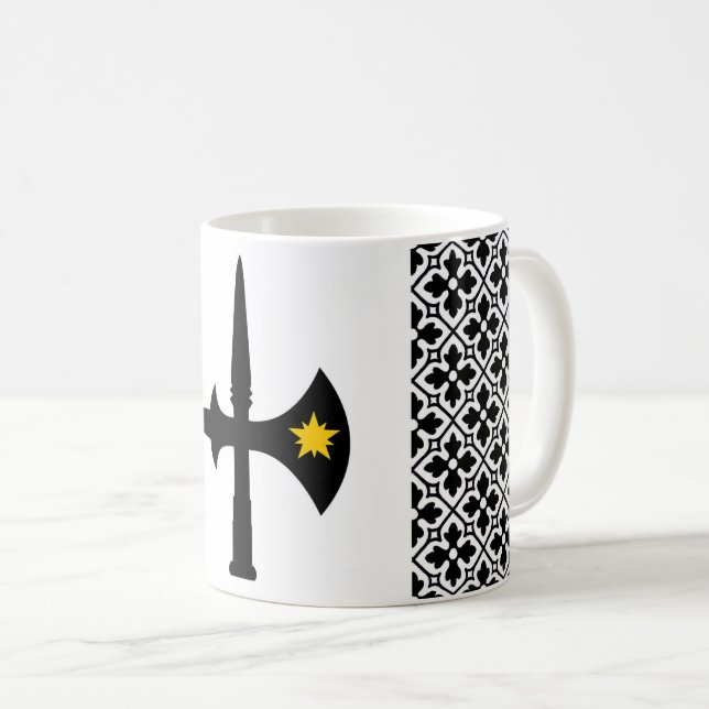 Barony of Bryn Gwlad Populace Badge Coffee Mug (Front Right)