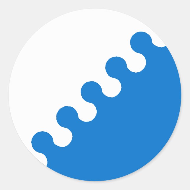 Barony of Cleftlands Populace Badge Classic Round Sticker (Front)