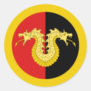 Barony of Dragon's Laire Populace Badge Classic Round Sticker