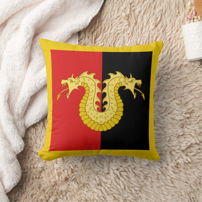 Barony of Dragon's Laire populace badge Throw Pill Cushion (Blanket)