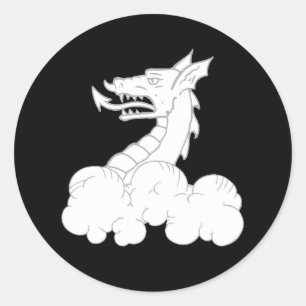Barony of Dragon's Mist Populace Badge Classic Round Sticker