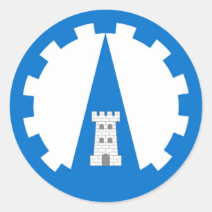 Barony of Dreiburgen Populace Badge Classic Round Sticker