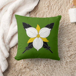 Barony of Glymm Mere Populace Badge Throw Pillow