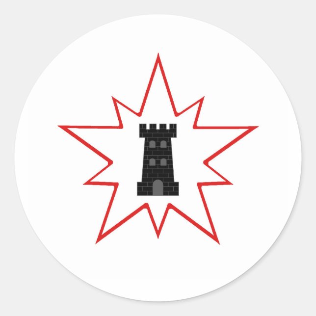 Barony of Northkeep Populace Badge Classic Round Sticker (Front)