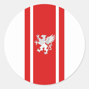 Barony of Politarchopolis Populace Badge Classic R Round Sticker