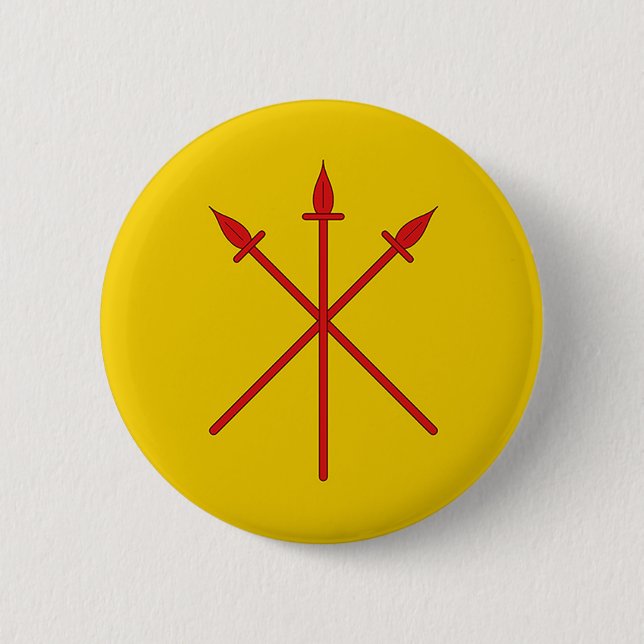 Barony of Red Spears Populace Badge Button (Front)