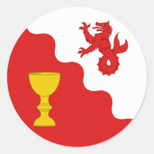 Barony of Rising Waters Populace Badge Classic Round Sticker