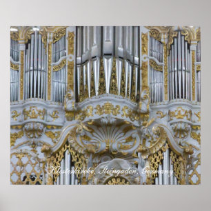 Baroque abbey organ poster