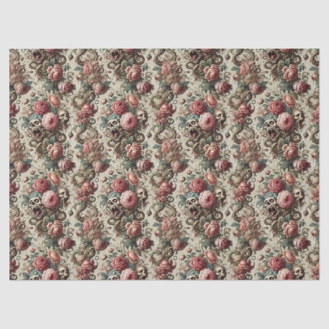 Baroque Aberration – Gothic Victorian Tissue Paper (Front)