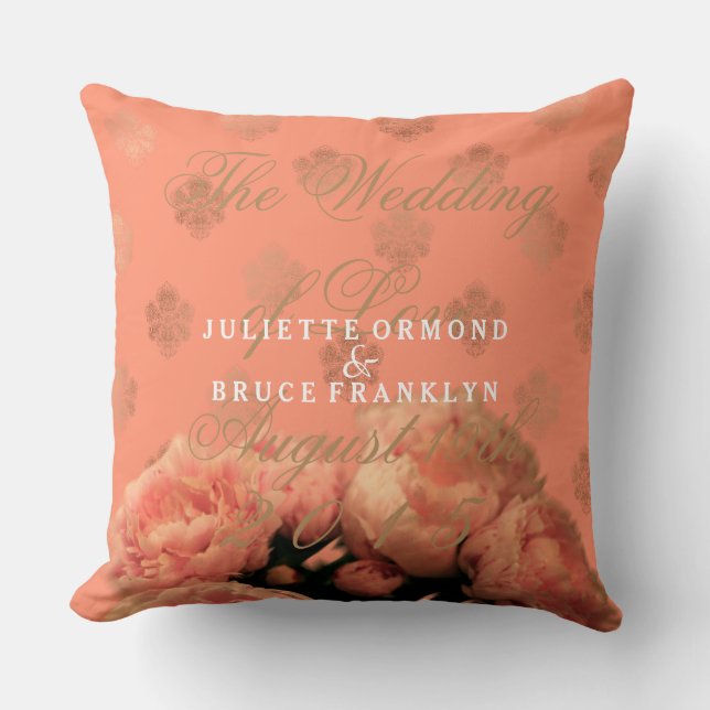 Baroque And Peonies - Pillow (Front)