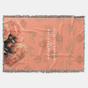 Baroque And Peonies - Throw Blanket