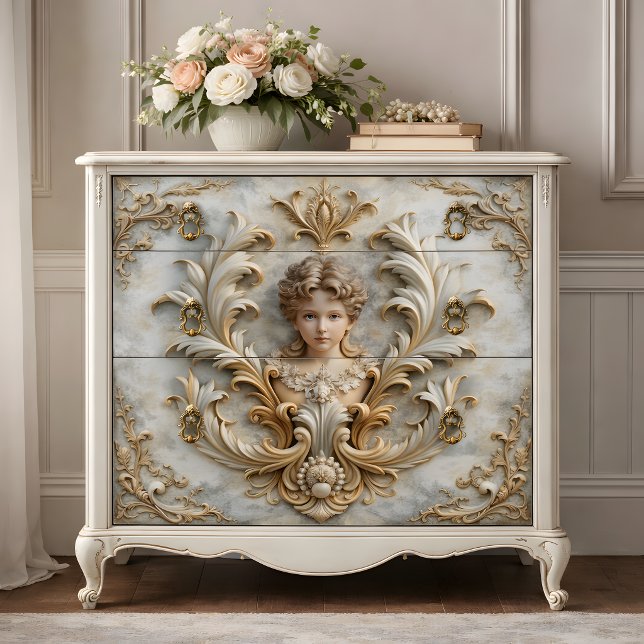 Baroque Angel Cherub Decoupage Tissue Paper (Baroque Angel Cherub Decoupage Tissue Paper)