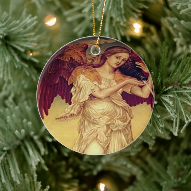 Baroque Angel gifts 2023 Ceramic Ornament (Tree)