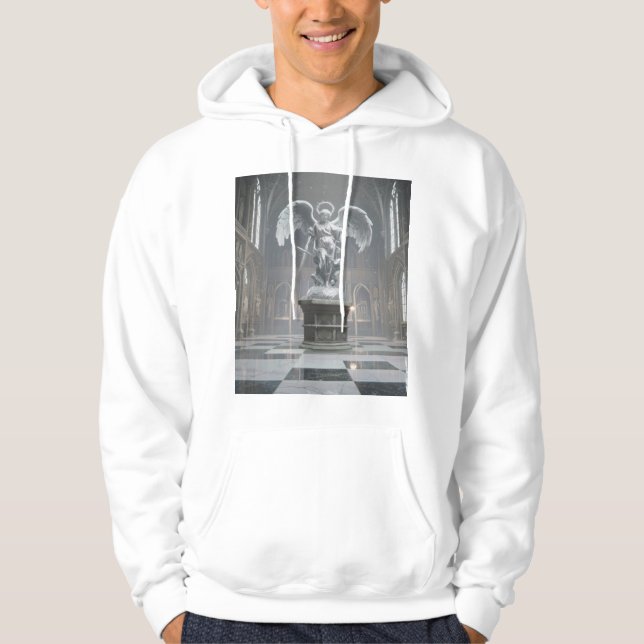 Baroque Angel Sculpture\Classical Mythic Statue  Hoodie (Front)