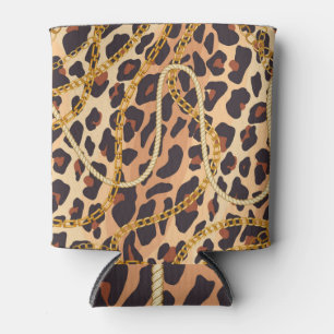 Baroque Animal Print, Chain Design Can Cooler