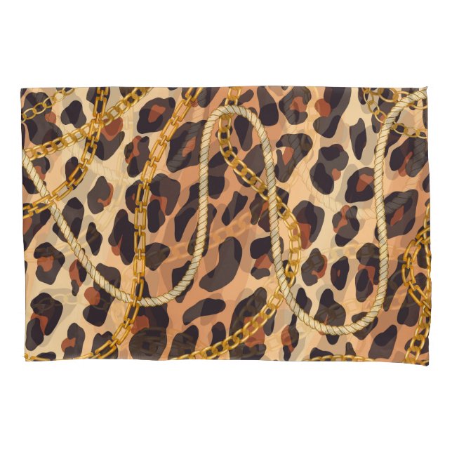 Baroque Animal Print, Chain Design Pillowcase (Front)