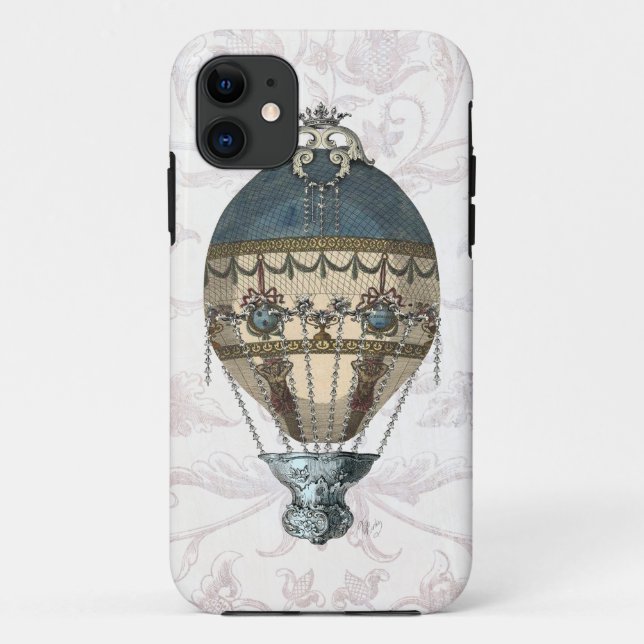 Baroque Balloon Blue & Cream Case-Mate iPhone Case (Back)