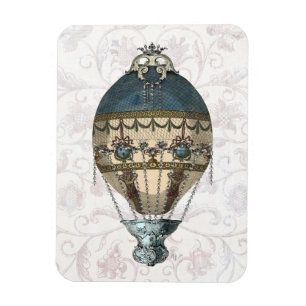 Baroque Balloon Blue & Cream Magnet