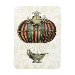 Baroque Balloon with Clock Magnet