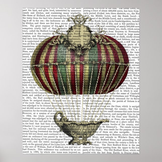 Baroque Balloon with Clock Poster (Front)