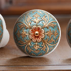 Baroque Bloom Ceramic Knob Pull