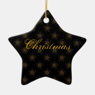 Baroque Christmas Ceramic Ornament