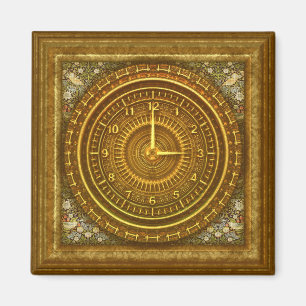 Baroque clock magnet