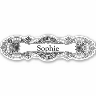 Baroque Custom-Cut Vinyl Sticker