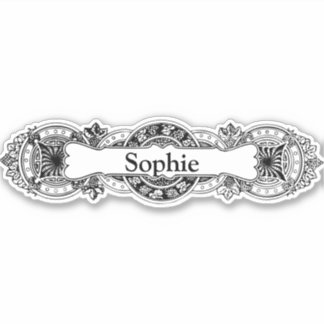 Baroque Custom-Cut Vinyl Sticker
