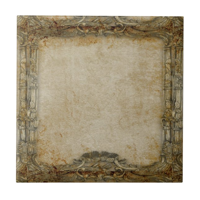 Baroque Custom (Light) Ceramic Tile (Front)