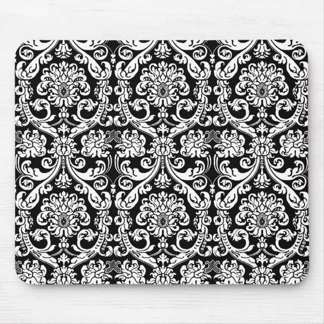 Baroque Damask Mousepad (Front)