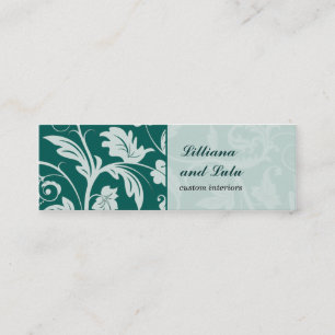 Baroque Damask Skinny Business Card