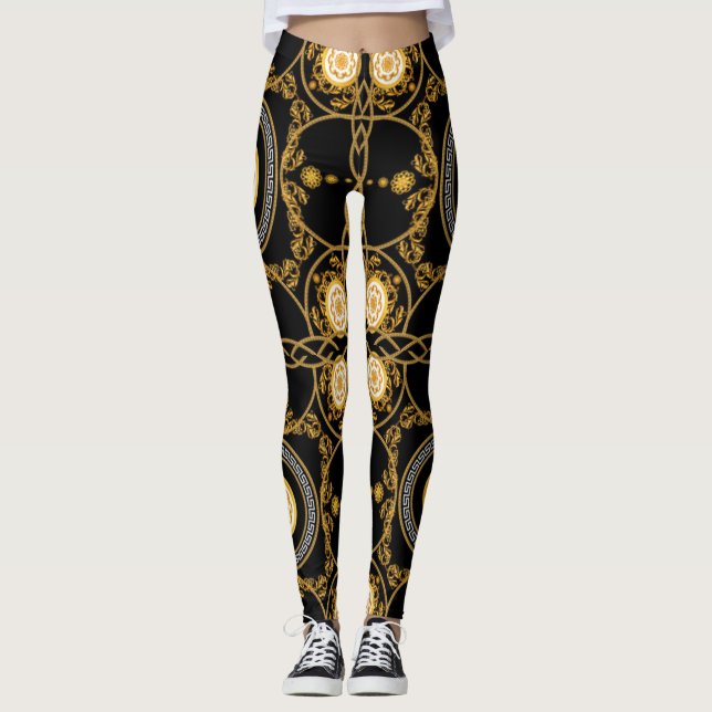 Baroque Design Leggings (Front)